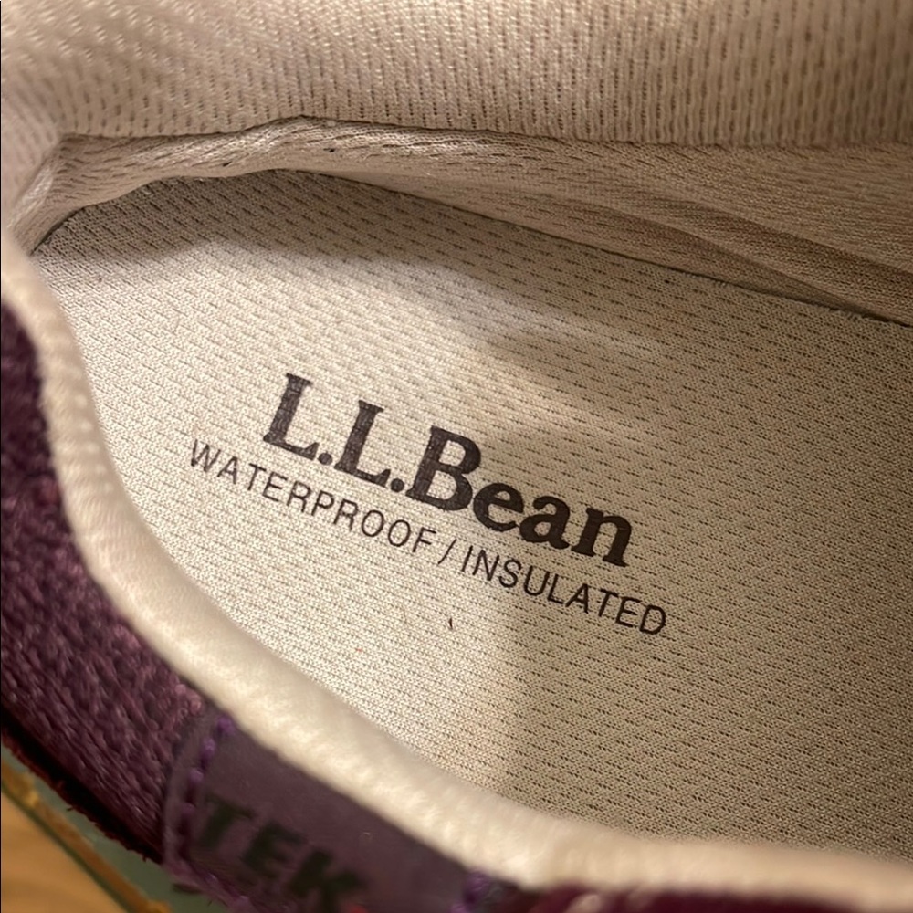 Womens LL Bean Tek 2.5 Waterproof Insulated Hiking Sneakers - Picture 2 of 9